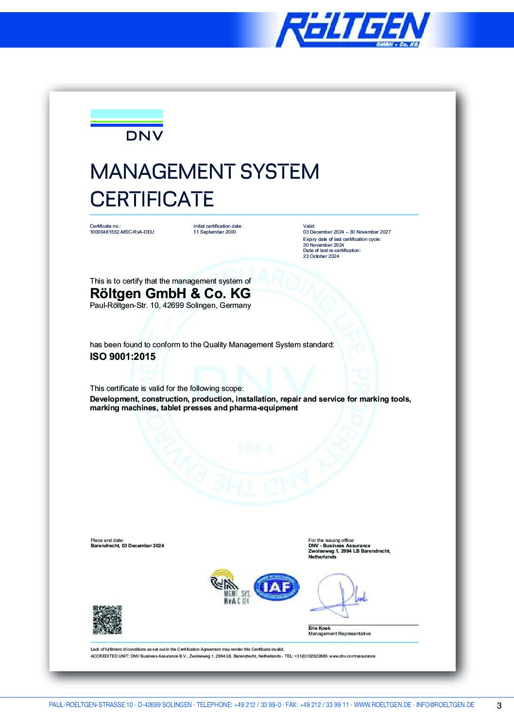 ISO 9100:2015